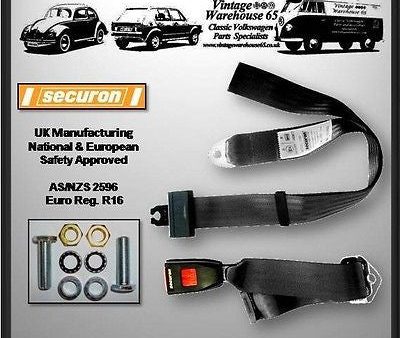 Aston Martin Lagonda Classic 2 Point Adjustable Centre Middle Seat Lap Belt Kit Discount