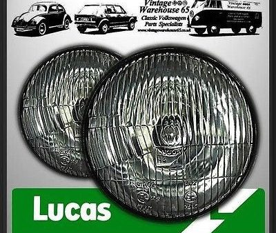 Volvo Amazon GT Genuine Lucas 7  Sealed Beam Halogen Conversion Headlights on Sale