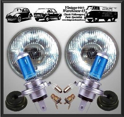 Austin Healey Xenon Upgrade 7  Domed Halogen Conversion Headlight Kit on Sale