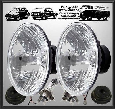 Vw Camper USA Import Crystal 7  Sealed Beam Halogen Conversion Headlight Kit Online