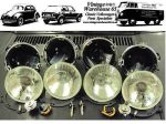 Datsun 240c 5 & 3 4  Sealed Beam Halogen Conversion Main & Spot Headlight Kit For Discount