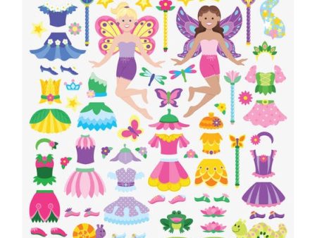 MELISSA & DOUG Puffy Sticker Play Set Fairy: This reusable puffy sticker set includes a sturdy double-sided background panel, plus 75 glitter-filled puffy stickers - 9414 Discount