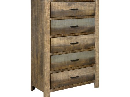 Sembene 5-Drawer Chest Antique Multi-Color Collection: You ll Love The Design Of This Chest, With Five Spacious Drawers, It Offers Ample Storage Space To Keep Your Room Organized.  SKU: 205095 Fashion