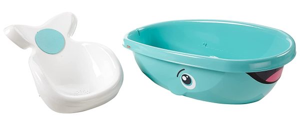 FISHER-PRICE  Whale Of A Tub Bathtub: Helps keep infants comfy & secure during bath time - DRD93 Hot on Sale