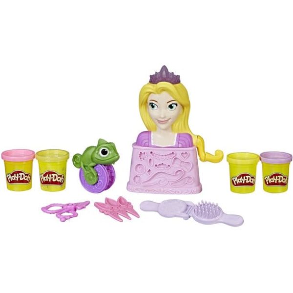 HASBRO  Playdoh Royal Salon Disney Princess: With the styling head, tools, and 4 cans of Play-Doh compound, there are so many fun hairstyles to try again and again - C1044 For Discount