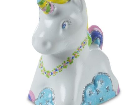 MELISSA & DOUG Created By Me Unicorn Bank: Saving money is fun with this magical unicorn! The all-inclusive craft kit includes a resin unicorn bank - 30119 For Sale