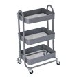 Kingrack 3-Tier Multi-Purpose Cart 17.04 Inch x 30.98 Inch-Assorted Color- White, Black, Grey -392131-6971524140074 For Cheap