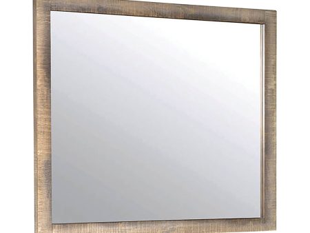 Sembene Rectangular Mirror Antique Multi-Color Collection: This Mirror Looks Beautiful Above A Dresser, Looks Great In A Modern Or Classic Space. Dress Up A Hallway Or Bedroom With The Square Silhouette And Raised Edges Of The Frame.  SKU: 205094 For Discount