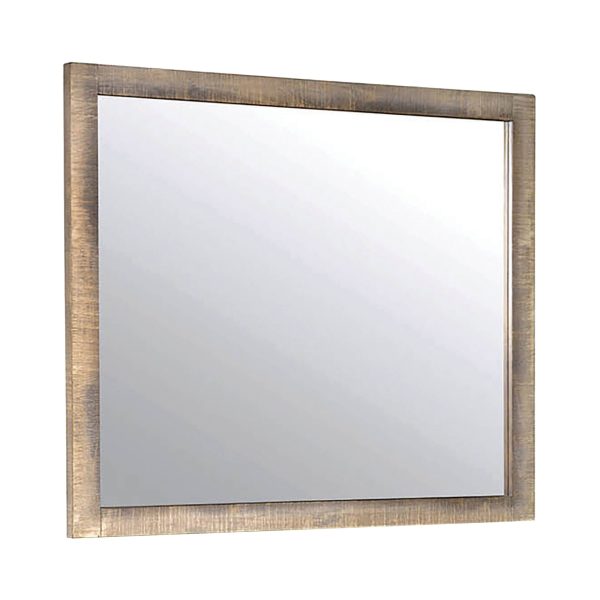 Sembene Rectangular Mirror Antique Multi-Color Collection: This Mirror Looks Beautiful Above A Dresser, Looks Great In A Modern Or Classic Space. Dress Up A Hallway Or Bedroom With The Square Silhouette And Raised Edges Of The Frame.  SKU: 205094 For Discount