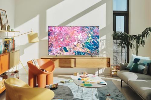 Samsung 85  Smart Tizen 4K QLED 4K UHD TV QN85Q60BAFXZA Leap into the world of bold contrast and vivid color with QLED 4K. Together, cool and warm Dual LEDs shine a billion shades of Quantum Dot color for a natural looking picture-447897 Fashion