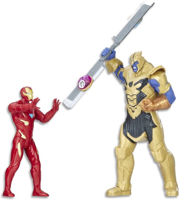 Hasbro Avengers Infinity War Iron Man Vs Thanos: When Thanos wields the Infinity Gauntlet, Iron Man gets ready to challenge his power and try to save the universe - E0559 Supply