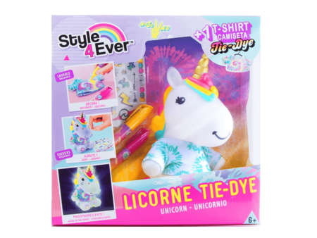 NASA Tie Dye Unicorn: Decorate the unicorn tie dye collector with stickers, rhinestones and a pen - OFG202 Sale