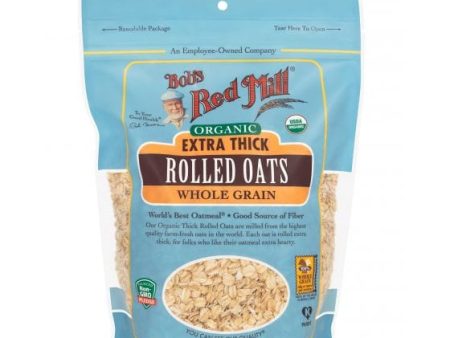 Bob’s Red Mill Organic Extra Thick Rolled Oats Whole Grain Have you tried our Organic Extra Thick Rolled Oats yet. They’re ideal for folks who don’t like the softer texture of many oatmeal varieties-3997802954 Hot on Sale