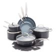 GreenPan Valencia Pro Hard Anodized Healthy Ceramic Nonstick 11 Piece Cookware Pots and Pans Set, PFAS-Free, Induction, Dishwasher Safe, Oven Safe, Gray- 461390 Cheap