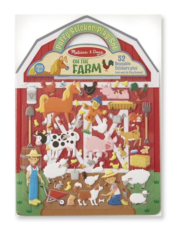 MELISSA & DOUG Puffy Sticker-farm: These reusable puffy stickers create down home farm fun! Pick your animal stickers and get the farmer going on his daily chores - 9408 Online