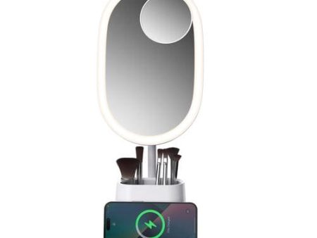 Sheffield LED Vanity Mirror very useful mirror to comb your hair, apply makeup, wash your face, or even brush your teeth, has an LED light with a wireless charger -467800 Online Sale