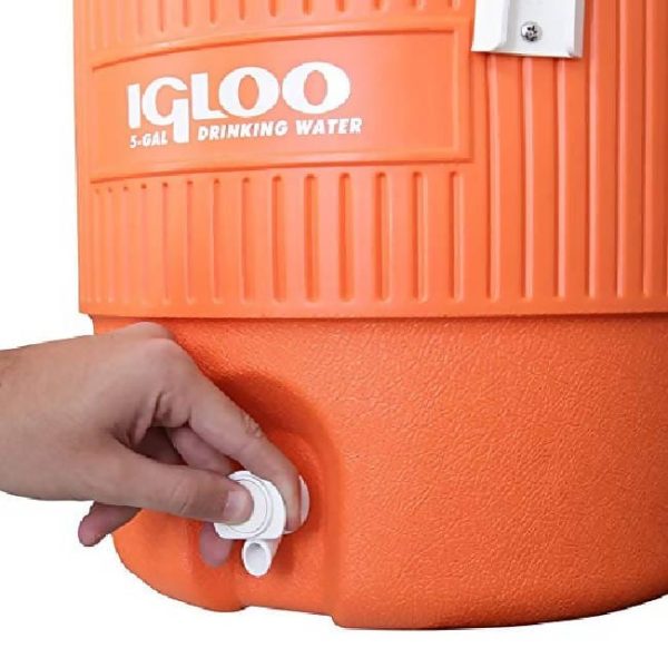 IGLOO 5GAL SEAT TOP ORANGE COOLER-42316 Online