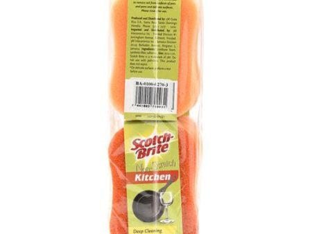 Scotch Brite Non Scratch Sponge 8 Units Clean without scratching. Safe for non-stick cookware, counters & cooktops, tubs & showers and dishes -375548 Cheap