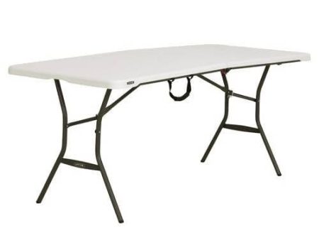 Lifetime Fold In Half Light Commercial Table, 8 Feet, White Granite Designed for Indoor and Outdoor use- 807322 Online Sale