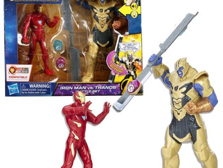 Hasbro Avengers Infinity War Iron Man Vs Thanos: When Thanos wields the Infinity Gauntlet, Iron Man gets ready to challenge his power and try to save the universe - E0559 Supply