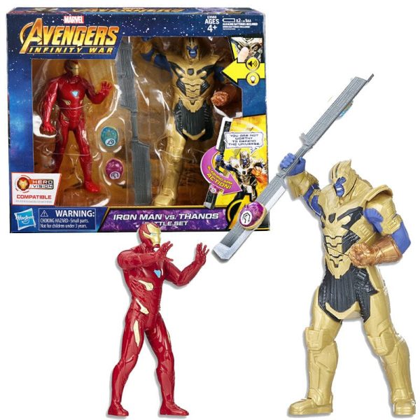 Hasbro Avengers Infinity War Iron Man Vs Thanos: When Thanos wields the Infinity Gauntlet, Iron Man gets ready to challenge his power and try to save the universe - E0559 Supply