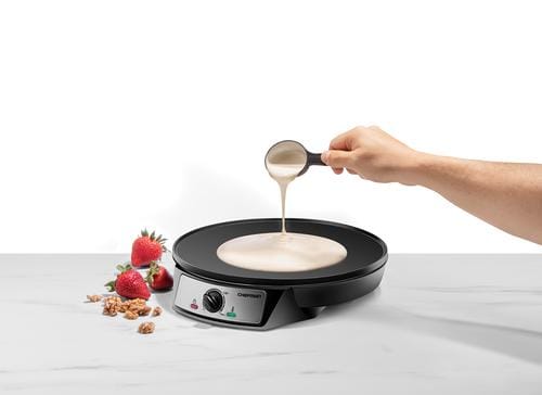 Chefman Electric Crepe Maker & Griddle, Precise Temperature Control Skillet for Perfect Brunch Blintzes, Pancakes, Eggs, Bacon, & Tortillas, 12  Nonstick Grill Pan - 404345 Online now