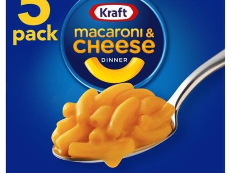 Kraft Macaroni and Cheese 5 Units   206 g   7.2 oz The same delicious taste as always, with no artificial colors, flavors, or preservatives-211808 Supply