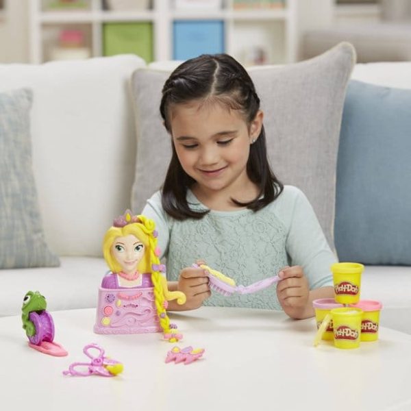 HASBRO  Playdoh Royal Salon Disney Princess: With the styling head, tools, and 4 cans of Play-Doh compound, there are so many fun hairstyles to try again and again - C1044 For Discount