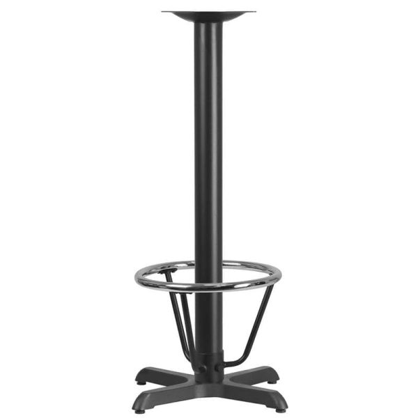 22 Inches x 22 Inches Restaurant Table X-Base with 3 inches Dia. Bar Height Column and Foot Ring [XU-T2222-BAR-3CFR-GG] Discount