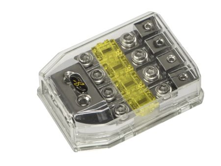 Stinger MIDI Fuse Holder Distribution Block 1 0 4 Gauge Input 4 8 Gauge Output Stinger distribution blocks feature a resistant Shockrome which rejects corrosion and enhances conductivity-SHD821 For Cheap