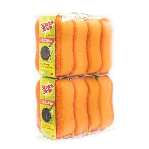 Scotch Brite Non Scratch Sponge 8 Units Clean without scratching. Safe for non-stick cookware, counters & cooktops, tubs & showers and dishes -375548 Cheap