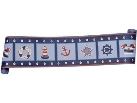 LAMBS & IVY  Wallpaper Border Sailaway: Your baby will be sailing with the addition of the Bedtime Originals Sail Away Wallpaper Border - 211026 Sale