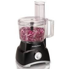 Hamilton Beach 8-Cup Compact Food Processor & Vegetable Chopper for Slicing, Dicing, Mincing, and puree, 450 Watts, Black - 70740 Hot on Sale