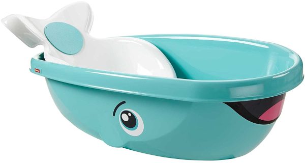 FISHER-PRICE  Whale Of A Tub Bathtub: Helps keep infants comfy & secure during bath time - DRD93 Hot on Sale