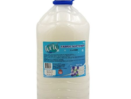 WOW FABRIC SOFTERNER 5L Model WFAS001 Soft, Fragrant, and Static-free after washing.- 76950318985 For Discount