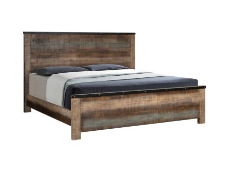 Sembene Eastern King Panel Bed Antique Multi-Color Collection: This Bed Is Exquisitely Crafted With Clean, Crisp Lines That Are Anything But Simple. This Remarkable Bed Is A Sure To Be The Centerpiece Of The Home.  SKU: 205091KE Online