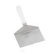 Tablecraft Turner 11 inch , Stainless Steel with White Plastic Handle This wide turner will assit when cooking larger pieces of meat. Great to use when large crowds are in the restaurant or diner-461W For Cheap