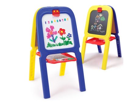 GROW N UP Easel Double Crayola 3 In 1: It offers two large drawing surfaces, one dry-erase and the other chalkboard, so it s suitable for all kinds of artistic activities - 5047 Hot on Sale