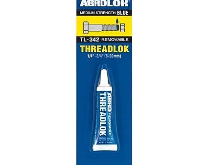 ABRO Threadlok Medium Strength Blue Removable, Versatile Thread Locker Sealant, Temperature-Resistant, Removable Thread Locker for Metal Fasteners, Long-Lasting Bond, Threadlocker Blue For Sale