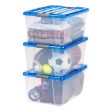 Iris Plastic Storage Tote 3 Pieces Set is perfect for eliminating clutter and getting the whole house organized -278090 on Sale