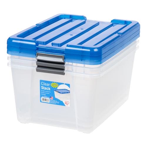 Iris Plastic Storage Tote 3 Pieces Set is perfect for eliminating clutter and getting the whole house organized -278090 on Sale