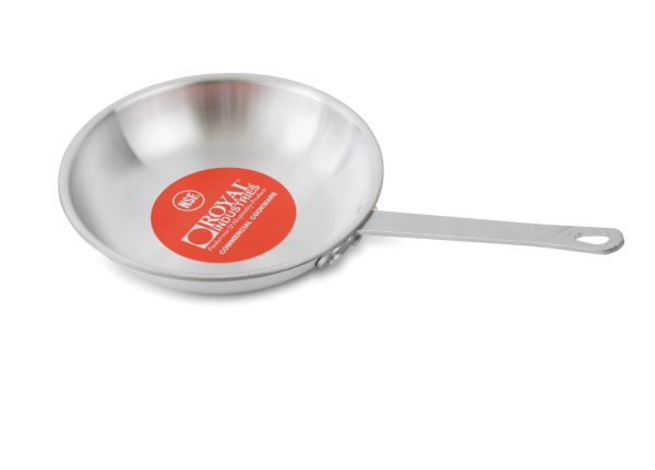 Royal Industries 8 inch Non-Stick Fry Pan  Ideal for making low acidic foods such as mushrooms, broccoli, and cauliflower, this item features gently sloped sides that are perfect for turning-ROY RFP EC 8 A Online Hot Sale