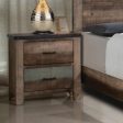 Sembene 2-Drawer Nightstand Antique Multi-Color Collection: Celebrate Modern Expression With The Sleek Edges Of This Two-Drawer Nightstand. Straight Legs And Smooth Edges Draw The Eye In To The Visual Texture.  SKU: 205092 For Cheap