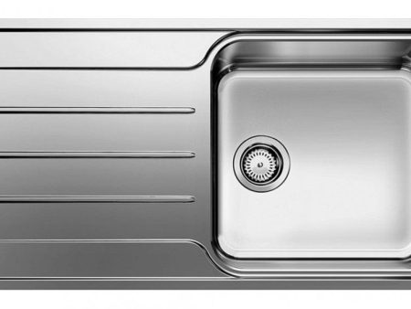 Durable Stainless Steel Kitchen Sink, Single Basin with Left Side Drain Board, Perfect for Home or Commercial Kitchen - AUGH019 For Discount