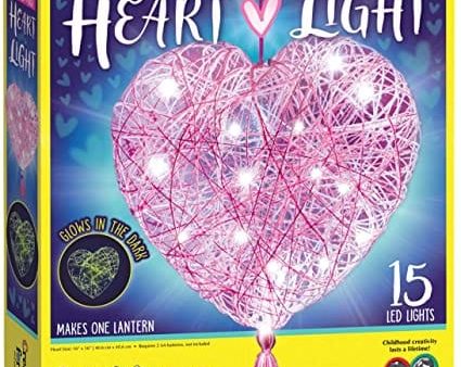 GTBW Creativity For Kids String Art Heart Light: Wrap the inflatable heart with pink ombré yarn, glow string and craft glue - 6180 For Cheap