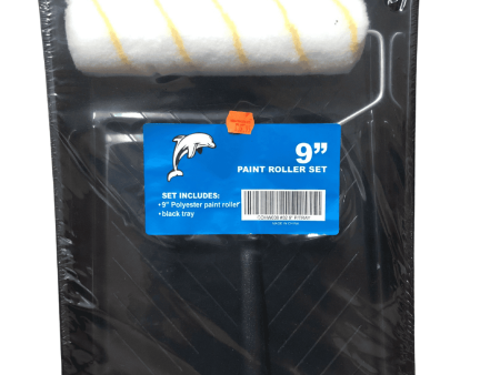 9  Paint Roller Set, Black Tray with 9  Polyester Paint Roller - COHW038 #32 Online Hot Sale