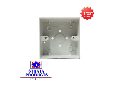 Strata PVC 3 Inches x 3 Inches Switch Box - AIJ4001 For Sale