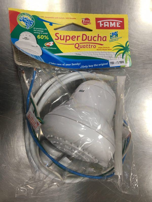 Fame Super Ducha Quattro 4T Instant Shower Head Water Heater is an economical option for those who do not fancy bathing in cold water but don’t want to break the bank. So go for something economical & affordable that can heat water instantly - PAC048913 Supply