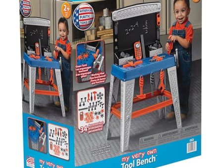 AMERICAN PLASTIC My Very Own Tool Bench: This 35-piece tool bench has everything a little handy man needs - 12780 Fashion