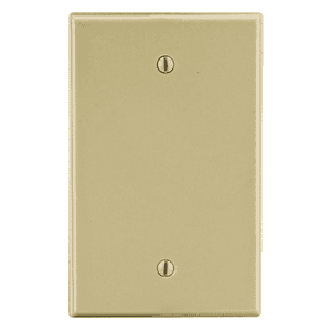 Brown Face Plate Ivory 2 x 4 PVC Cover, Designed for the Unused Outlet, To Neatly Cover Outlets. Indoor use to Provide A professional Look to Home, Office, Business Establishments Etc. Easy to Install for Electricians, Homeowners, DIYers. -BREL0036 Sale